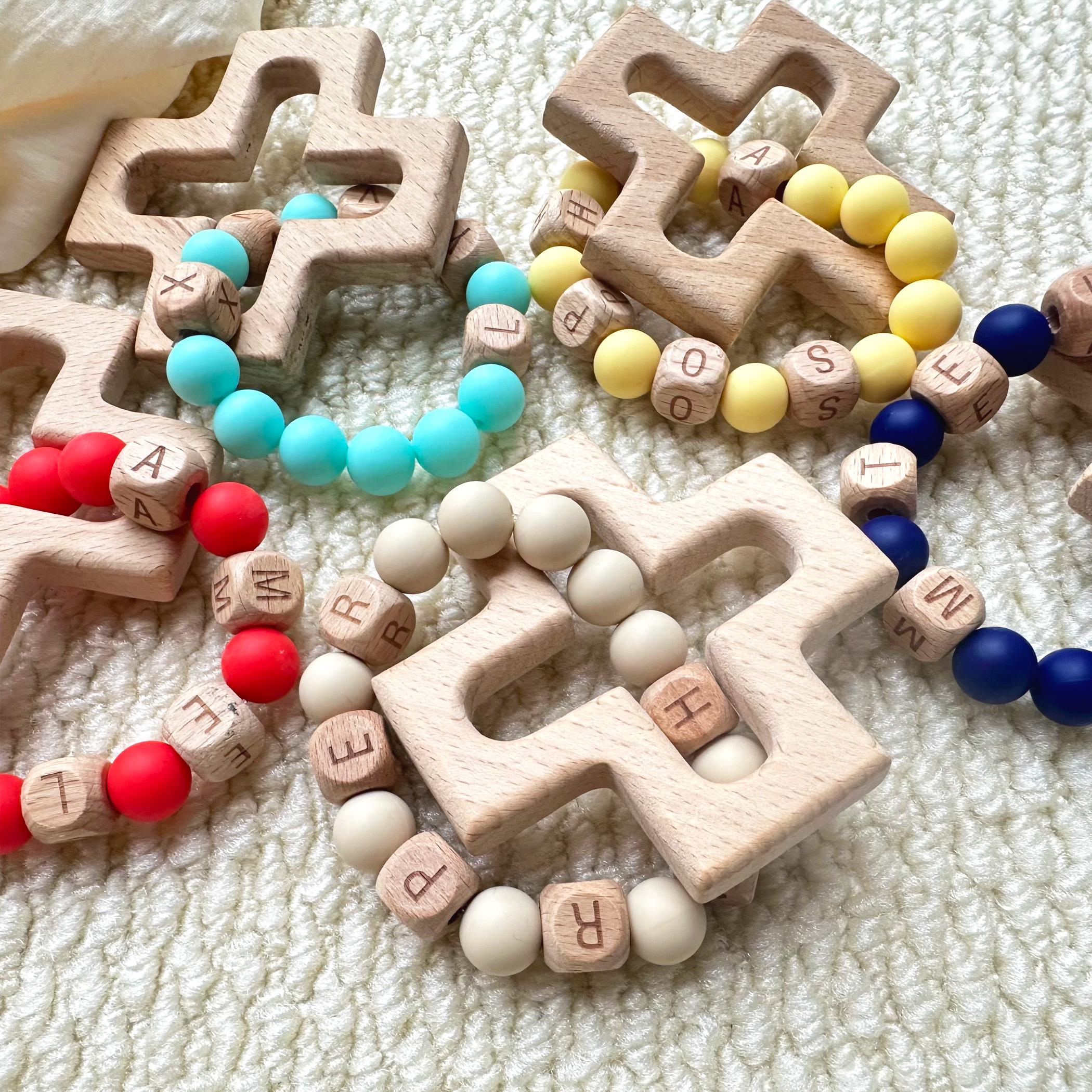 Customs Silicone Decade Rattle Rosary.baby and Child's First Rosary ...
