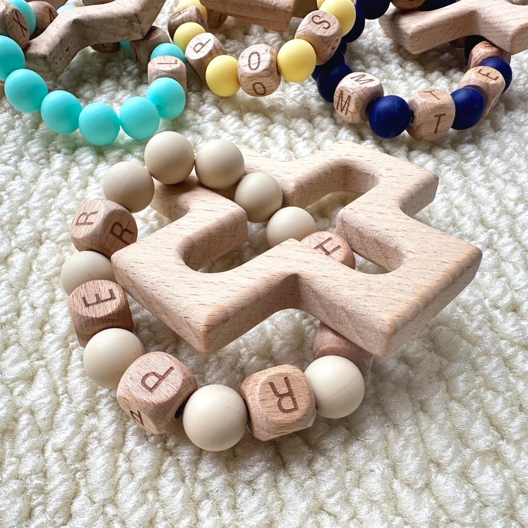 Customs Silicone Decade Rattle Rosary.baby and Child's First Rosary ...