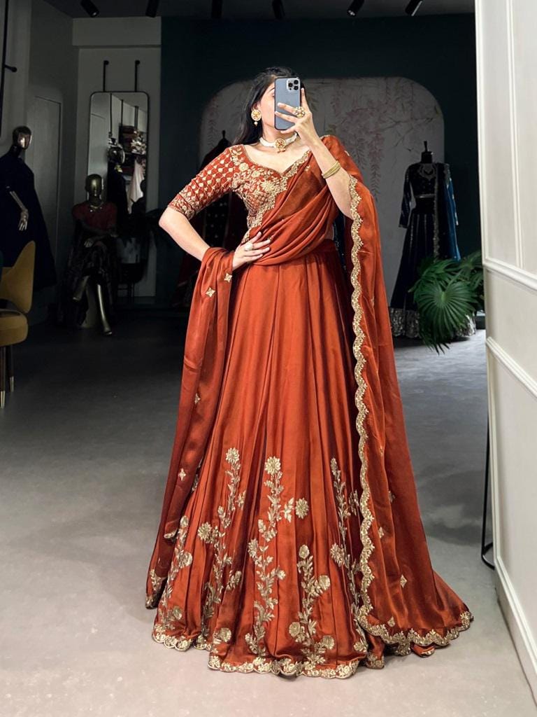 Designer Rangoli Silk Lehenga Choli For Woman, Wedding Wear Lehenga, Party Wear Lehenga choli, Woman Outfits, Bridesmaid Lehenga Choli