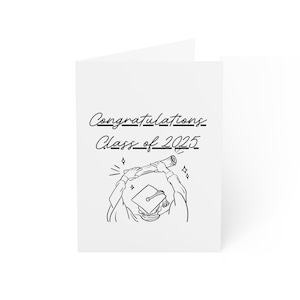 Cartes de voeux de félicitations pour la promotion 2025 - Parfaites pour les remises de diplômes, les remerciements, les célébrations, les jalons