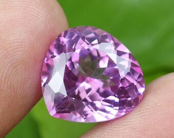 Rubí rosa en forma de pera de 13,90 ct con certificación AGSL - Origen Mogok