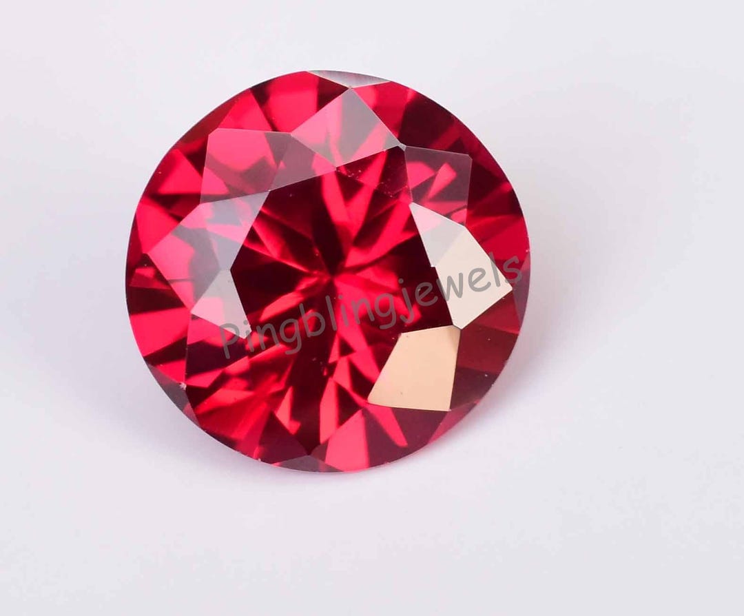 7.80 Ct Blood Red Ruby Master Round Shape Mozambique Loose Gemstone ...
