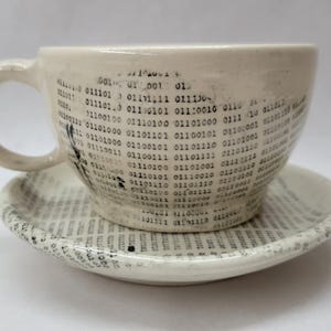 Binary Dune Lithographed Porcelain Demitasse Set