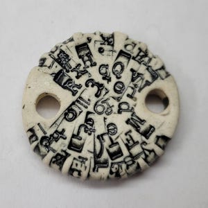 Schreibmaschinentaste Schreinerperle 30 x 6 mm