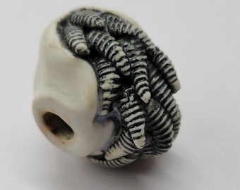 Slither Porcelain Bead  35x27mm