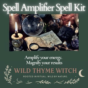 Rituele set spreukversterker | Afdrukbare spreukbooster voor elke magie | Sigil versterker + oplaadmethode + kristallen kruidengids + bonus