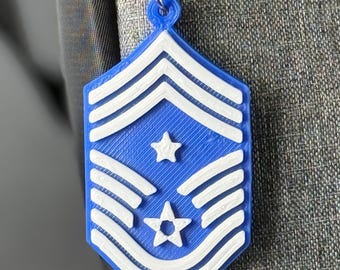 Personalized CCMSgt Keychain, Command Chief Master Sergeant Keychain, Airforce Promotion Gift, CCMSgt Rank Keychain, USAF CCMSgt Keychain