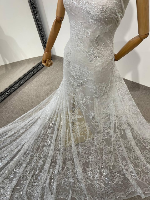 chinese dress ladies Ivory Beaded Bridal Lace