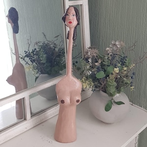 Vida-Feminist Papier Mache Sculpture Surreal Female Form Art Handmade Women’s Rights Statement Piece-Paper Mache-55 cm