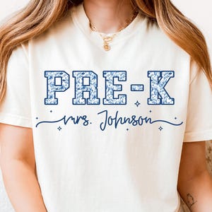 Pre K T-Shirt, PreK Teacher Shirt, Back to School Teacher Tee, Teacher Appreciation Gift, New Elementary Teacher Shirt, Comfort Colors