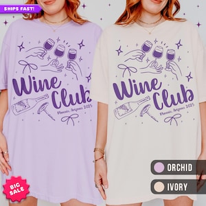 Personalized Bridal Wine Club Shirt: Bachelorette Party Vineyard Tee