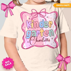 Personalized Preppy Back to School Shirt: Coquette Style Grade Tee