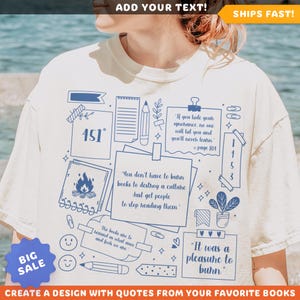 Book Lover T-Shirt: Literary Quote Graphic Tee, Bibliophile Gift
