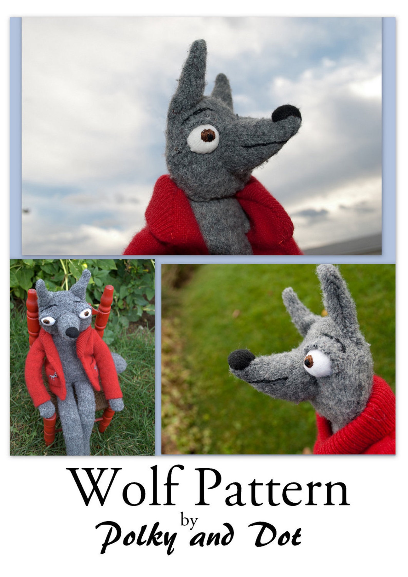 Wolf Sewing Pattern Pdf Etsy