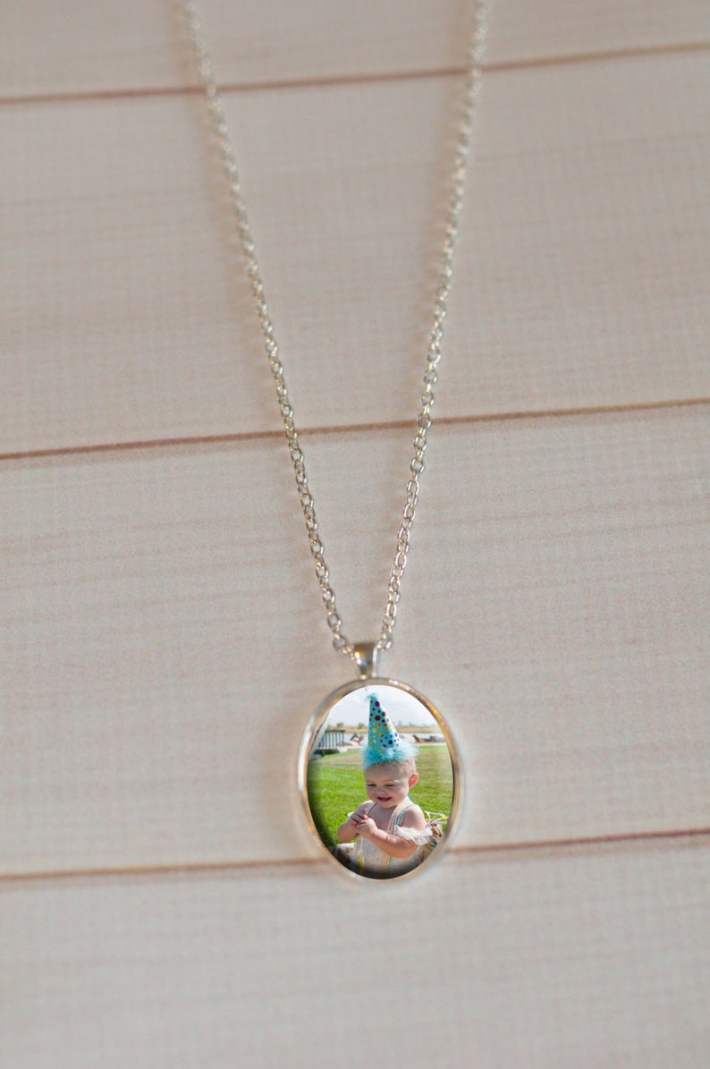 Custom photo keepsake pendant necklace Etsy