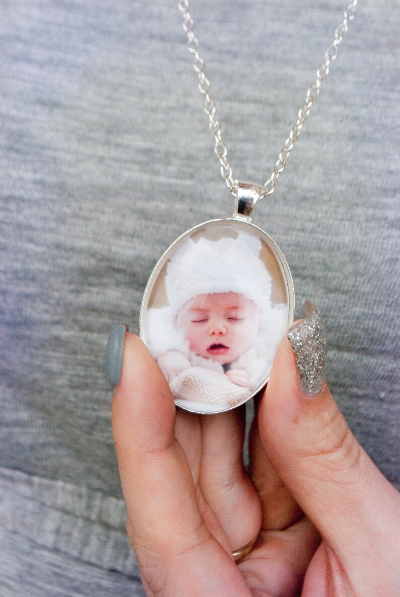 Custom photo keepsake pendant necklace Etsy