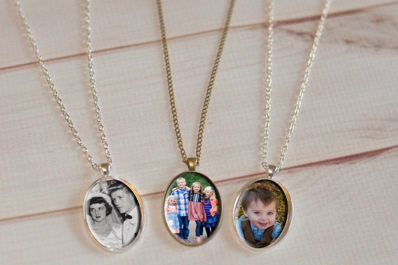 Custom photo keepsake pendant necklace Etsy