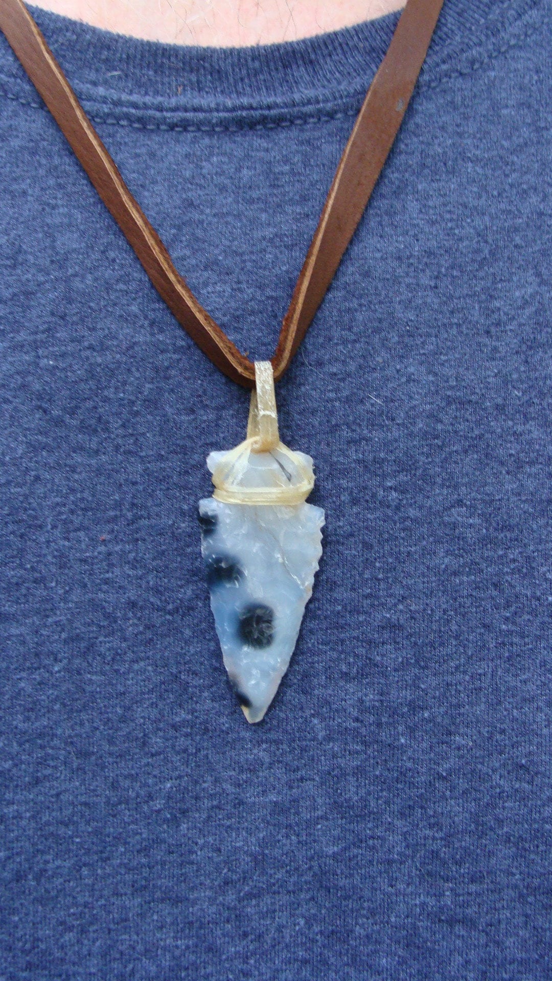 Handmade Jasper Stone Arrowhead Pendant – Mountain Spirit Store