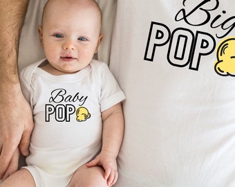 Baby Pop One Piece - Baby gift, dad and baby matching shirt, funny baby romper, siblings shirt, matching family shirts