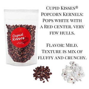 Cupid Kisses® Popcorn Valentine's Gift Box Popcorn Popper Sweet or Salty Seasonings for Romantic Movie Night, Cute Holiday Gift Set image 3