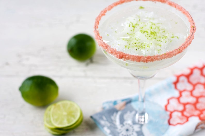 Pink Margarita Salt Rim Blush Pink Salt Ideal for a Girl Etsy