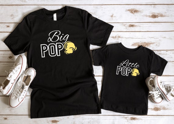 Little Pop T-Shirt - Dad and Me matching shirts, kids popcorn shirt, family shirts, funny kids shirt, toddler boy shirt Il_570xn