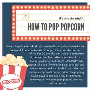 How to pop popcorn instructions. Dell Cove Spices