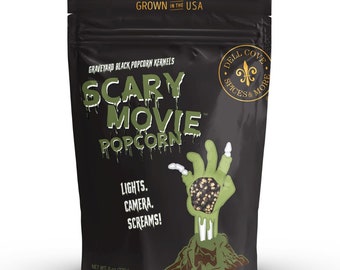 Graveyard Black Popcorn Kernels: Gourmet Halloween Vegan Treat
