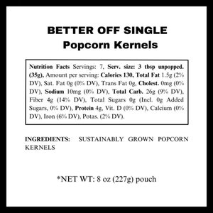 Better Off Single® Popcorn Treats Divorce popcorn gourmet kernels gift, Valentine's present for ex image 5