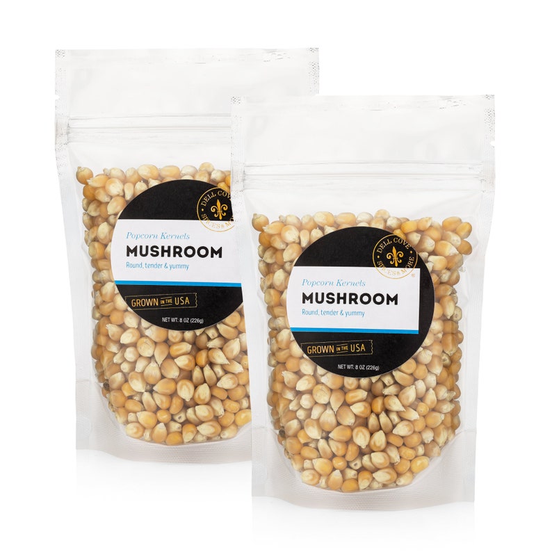 Mushroom Popcorn Kernels extra large popcorn for caramel and candied popcorn, mushroom popcorn for dinner, snacks, film nights & parties MUSHROOM / 1 POUND