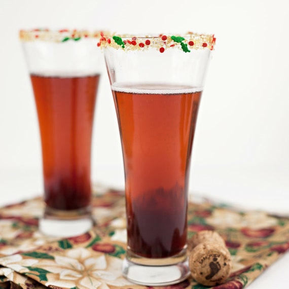 Gold Christmas cocktail sugar - a holiday rim sugar to add sparkle to your Xmas party cocktails Il_570xn