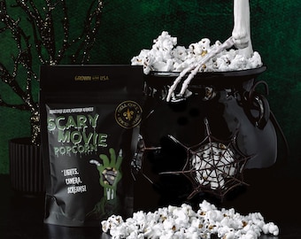 Graveyard Black Popcorn Kernels: Gourmet Halloween Vegan Treat