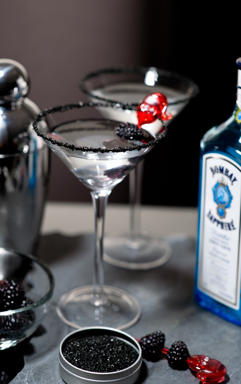 Black cocktail rimming sugar black sugar for party drinks | Etsy