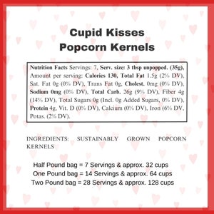 Cupid Kisses® Popcorn Valentine's Gift Box Popcorn Popper Sweet or Salty Seasonings for Romantic Movie Night, Cute Holiday Gift Set image 4