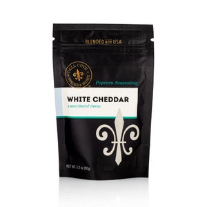 White Cheddar Cheese Popcorn Seasoning with White Cheddar and Parmesan cheese gluten-free, keto friendly spice blend for your popcorn bowl image 1