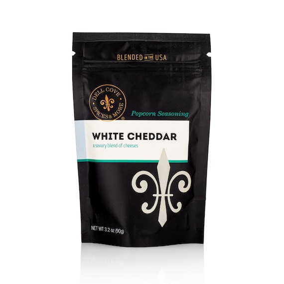 White Cheddar Cheese Popcorn Seasoning with White Cheddar and Parmesan cheese - gluten free spice mix for your popcorn bowl, keto food Il_570xn