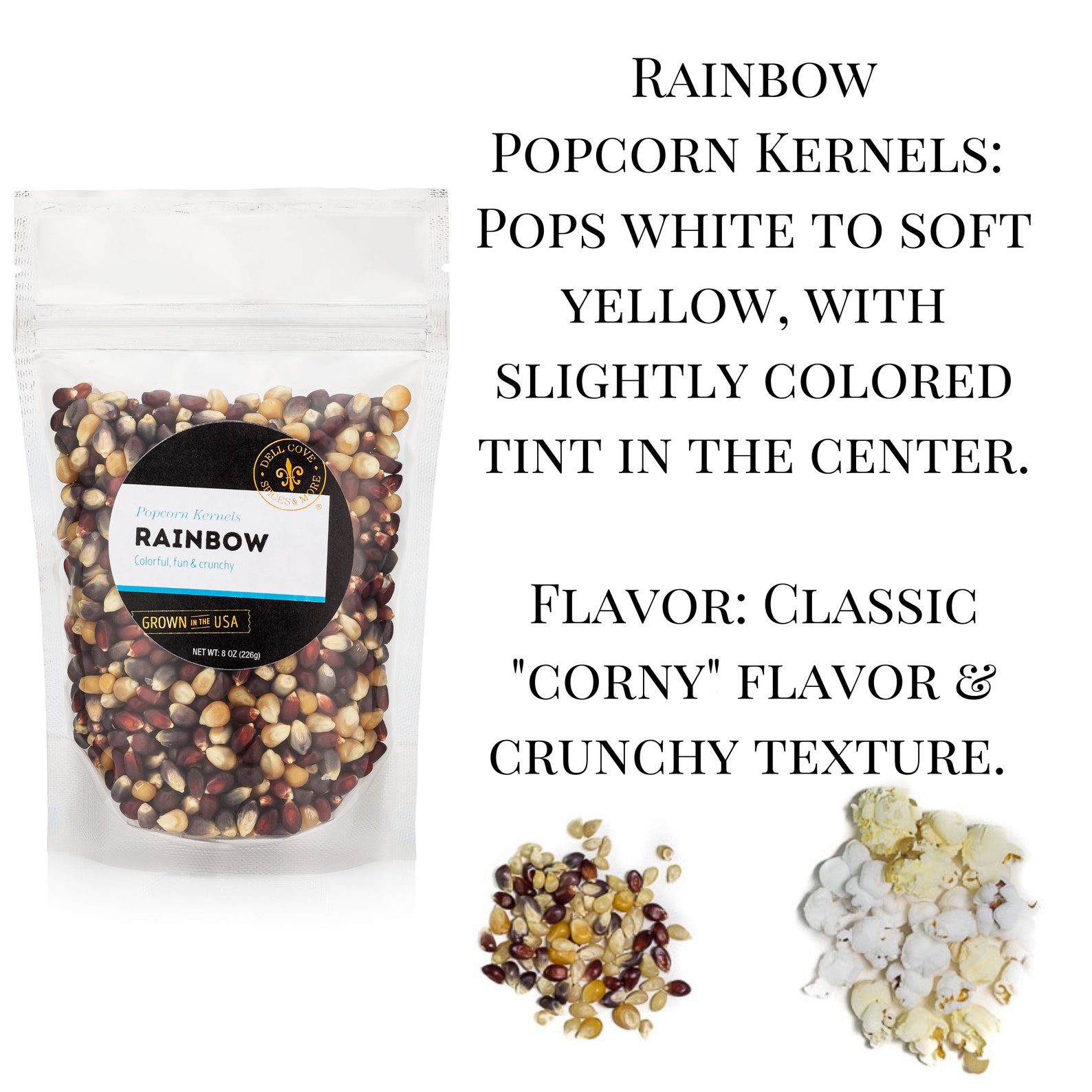 Gourmet Popcorn Kernel Gift Box Variety Set of 6 Non GMO Etsy