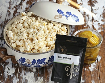 Etched Glass Spice Jar with Black Cap - Popcorn Seasoning — Dell Cove Spices  & More Co.