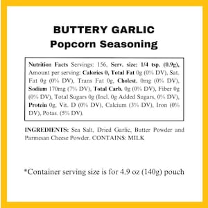 Movie theater popcorn butter with garlic buttery gluten-free popcorn topping, garlic butter popcorn seasoning mix image 7