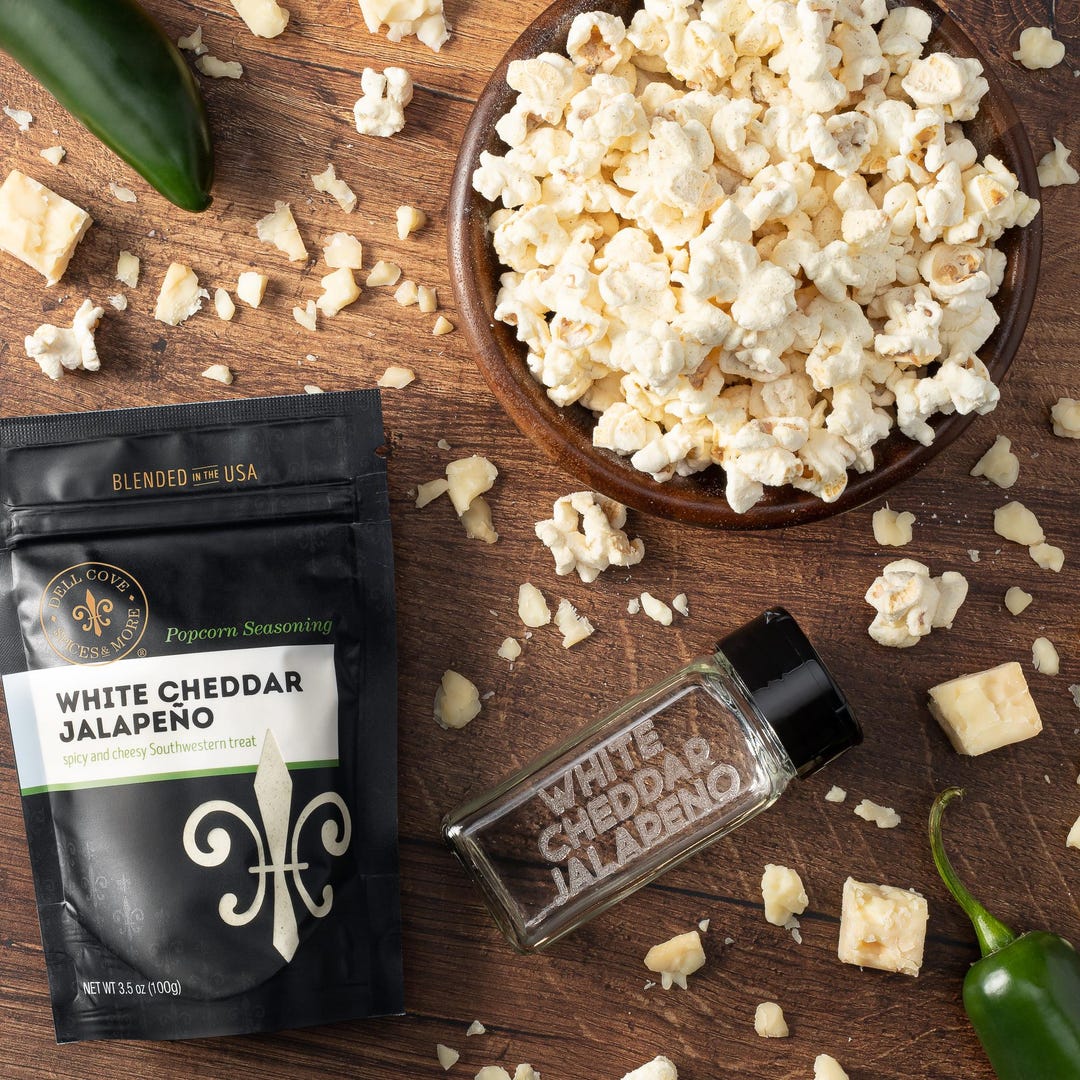 Jalapeño White Cheddar Popcorn Seasoning: Southwestern Spicy Snack ...