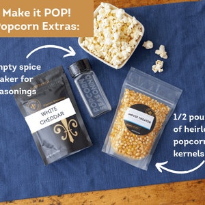 White Cheddar Cheese Popcorn Seasoning with White Cheddar and Parmesan cheese gluten-free, keto friendly spice blend for your popcorn bowl image 5