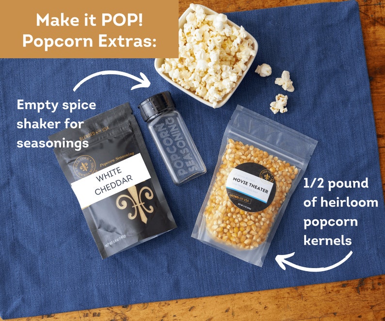 White Cheddar Cheese Popcorn Seasoning with White Cheddar and Parmesan cheese gluten-free, keto friendly spice blend for your popcorn bowl image 5