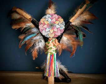 Raven - OOAK Handcrafted Goddess Totem Doll