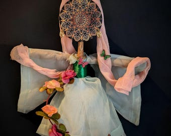Guanyin - OOAK Handcrafted Goddess Totem Doll