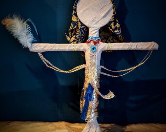 Bastet - OOAK Handcrafted Goddess Totem Doll