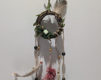 Witch Bell Wreath: Handcrafted Protection, Positive Energy