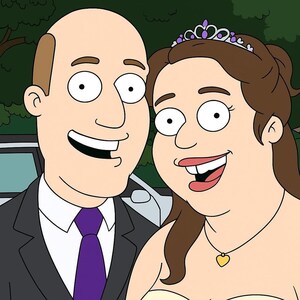 American Dad tu stesso - opera d'arte personalizzata American Dad