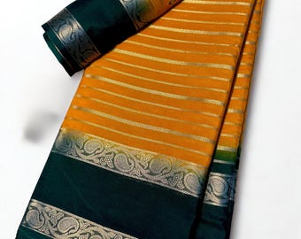 Mysore Silk Saree: Zari-sari met rand, bruiloft en feestelijke kleding