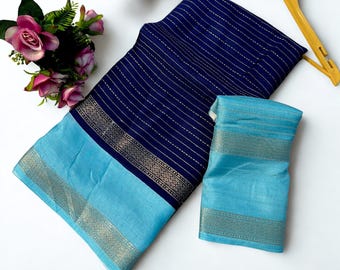 Mysore Silk Saree: Zari-sari met rand, bruiloft en feestelijke kleding