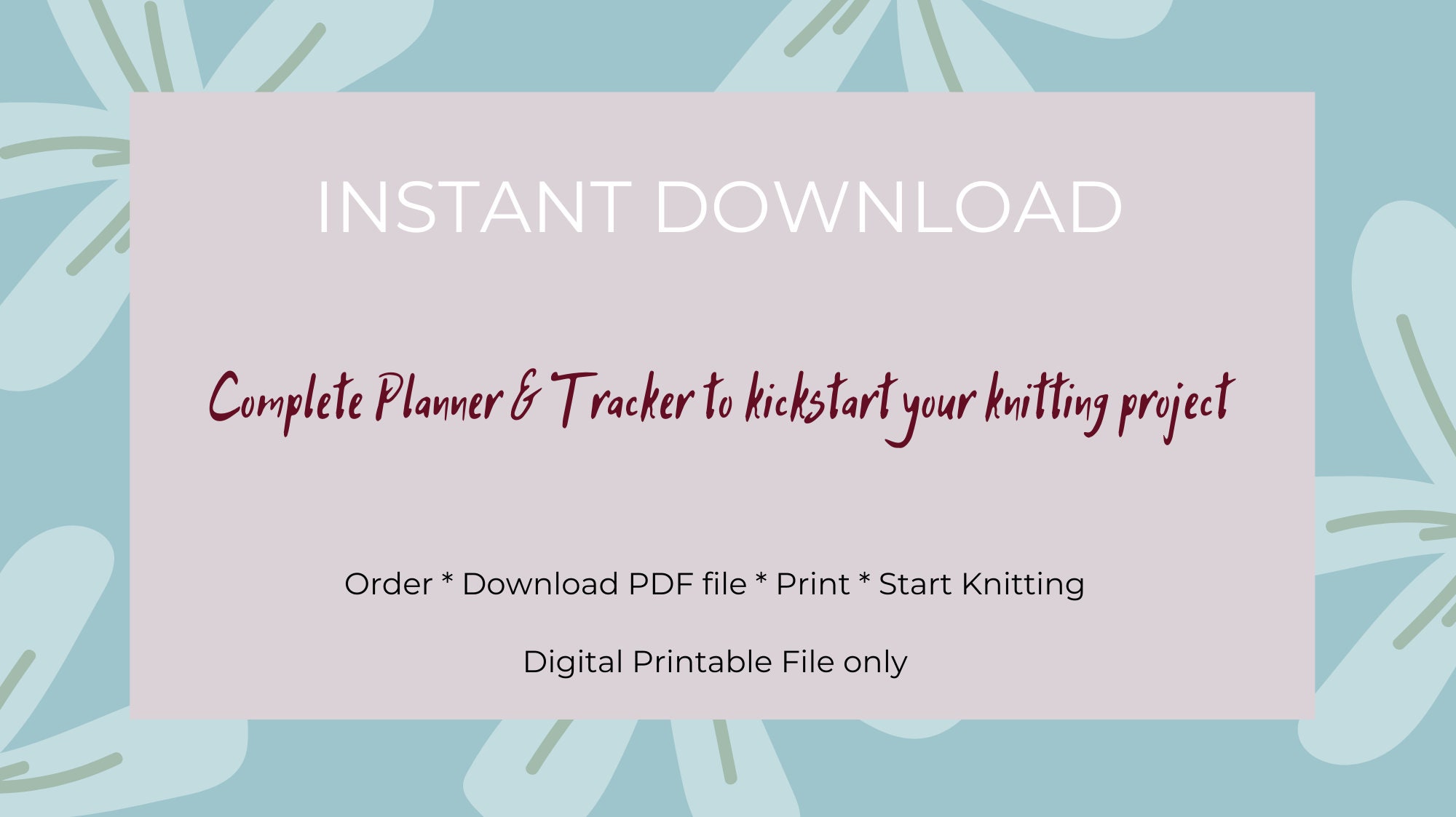 Printable and Fillable Yarn Weight Chart. PDF File. Instant Download ...